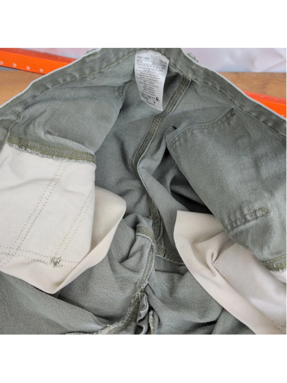 Carhartt B25 Moss Green Canvas Shorts